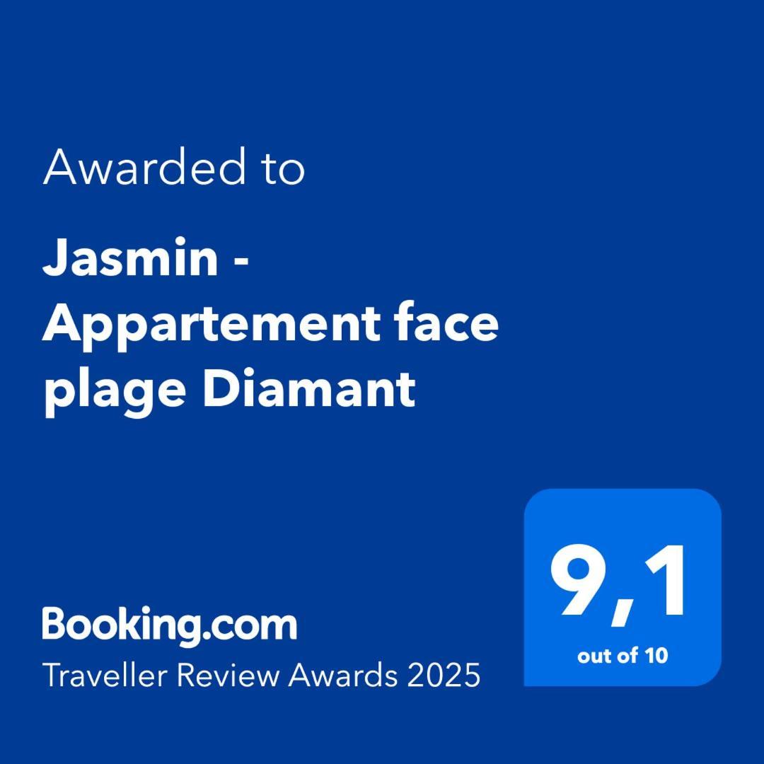 Jasmin - Appartement Face Plage Diamant Ле-Діаман Екстер'єр фото